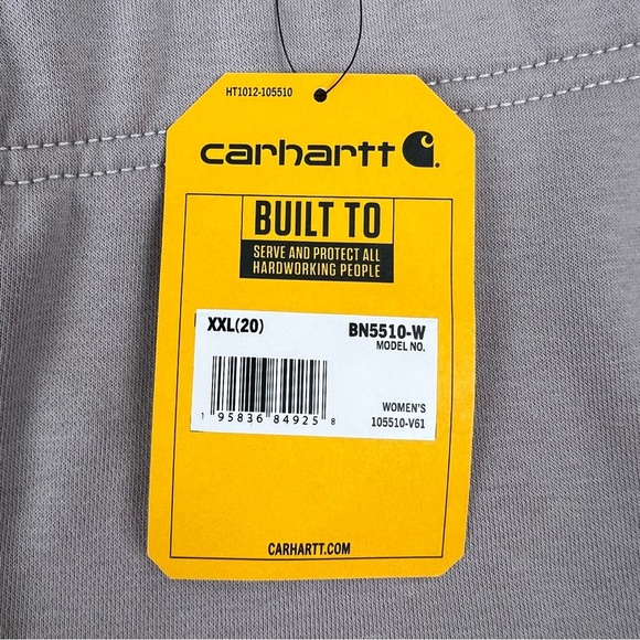 Carhartt Women’s Relaxed Fit Fleece Jogger Sweatpants Mink 105510-V61 Size XXL - Picture 10 of 10